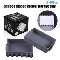 Multi-Spliced Creative Design Ink Cup & Tattoo Cartridge Holder, ABS Desktop Storage Rack for Tattoo Artists gray