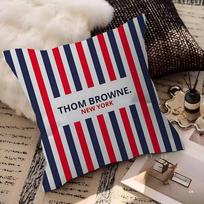 Fashion Brand T-Thom B-Brown Pillow Anime Pillow Sofa Bed Head Pillow Cover Cushion Cover 45X45 Cm Fashion Peach skin 18*18(CM)-1Pcs red