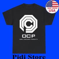 OCP Omni Corp Robocop Men's Black Size S to 3XL 4XL black