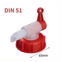 Leak-Proof Water Tank Faucet DN61/DN51 IBC Container Faucet New Pouring Tap Spout  Garden Watering DIN51 Red red