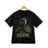 Doctor Doom T-Shirt Fantastic Four Comic Villain Dark Art Graphic Tee Unisex L black