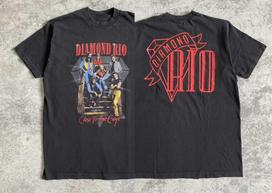 2 Sides 90’s Diamond Rio Country Promo Band Tshirt S5XL AD926 Unisex T-Shirt XXXL gray