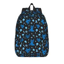Hollows Knights Pattern Cool Backpack Gift Student Work Ghost Daypack for Men Women Laptop Canvas Bags S black