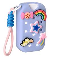 Lightweight Hand Sanitizer Spray Case 30ml Keyring Protective Cover With Charms Shockproof for Touchland 30ml mėlyna