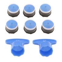 10 or 6pcs M18 M16 Faucet Aerator With 2pcs Removal Wrench Water Saving Tap Filter Bathroom Kitchen Basin Replacement Fitting gray