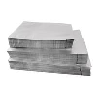 100 vnt. Mylar aliuminio folijos maišeliai 6x9 colio Maistui saugus laikymas Vakuuminis Karščiu užsandarinamas Drėgmei atsparus Užkandžiams Kosmetikai white