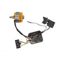 8 Wire Wrench Switch Motor Set 18-21V Control Board Switch Motor Assembly  Power Tool Black