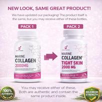 Marine Collagen for Skin Hair Supplement for Men Women with Hyaluronic Acid (99% Supplements) Biotin & Vitamin C, B12, Collagen Protein Peptide B