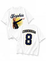 Unisex Sophie Cunningham #8 Dvišaliai Krepšinio Marškinėliai, Žaidimo Dienos Per dydį L white
