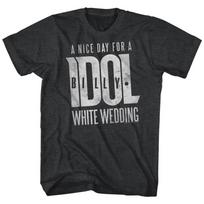 Billy Idol Wht Wedding Music T-shirt Tops Tees Men's Women's Unisex S gray