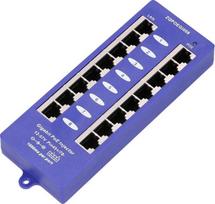 Extralink Gigabit PoE Injector 8 Port 8x 1000Mb/s RJ45, Mode B