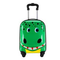 Kids Cartoon Carry-on Luggage green