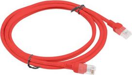 Lanberg PATCHCORD KAT.5E UTP 2M CZERWONY FLUKE PASSED LANBERG 10-PACK