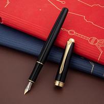 Hero 850 Fountain Pen - Fine Nib, Metal Barrel, Ideal for Students and Professionals, Engravable 0.5mm Pen black