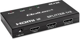 Qoltec Active HDMI Splitter 2 x HDMI 4Kx2K, 3.4bps