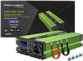 Qoltec Pure Sine Wave inverter Monolith, 1000W, 2000W
