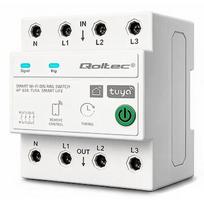 Qoltec Three phase 63A relay for DIN rail 3P+N Timer 50976