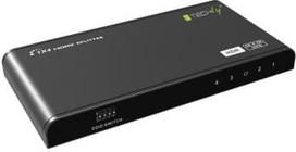 Techly HDMI 2.0 Splitter 1x4 4K*60Hz HDR EDID Active Splitter