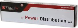 Techly Rack Power Strip 1U 8x Schuko/UNEL, cable C20 3m, 16A
