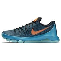 Nike KD 8 OKC Slip Resistant Lightweight Non slip Lightweight Low top Performance Basketball Shoes Men's Lake Blue 749375-480 44 black