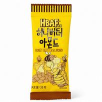 HBAF MEDAUS SVIESTINIO MIGDOLAI 35g Honey Butter Almonds yellow