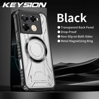 KEYSION Transparent Magnetic Case for Infinix Note 40 Pro+5G 40 4G Heavy Duty Shockproof Phone Cover for Infinix Note 30 Pro 4G for Infinix Note 40 4G juoda