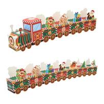 Charming Train Theme Christmas Advent Calendar Train Candy Box brown