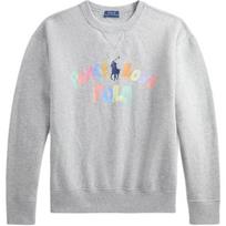 Polo Ralph Lauren Big Pony Logo Print Crew Neck Long Sleeve Sweatshirt Women sweatshirt 211855697-002 S white