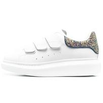 (WMNS) Alexander McQueen Oversized Triple Strap Sneaker 'White Glittered' Women's 697106WICG59994 EU 35 white