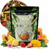 Herbata Zielona Owoce Słońca 50 G Liściasta Mango Papaja Ananas Truskawka