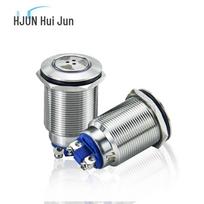 22mm Metal Pulse LED Alarm Buzzer gray