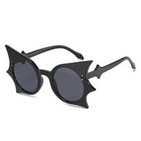 56666 New Butterfly Frame Sunglasses Women Fashion Personalized Punk Bat Style Protection Glasses Uv400 gray