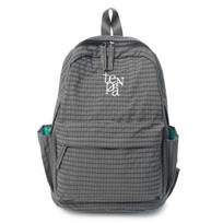 Schoolbag Plaid School Bag Women's ins Simple Campus Large Capacity Middle School Student Fashion Backpack New Travel Couple Backpack (Gray,29*13*40（0.26kg）) pilka spalva