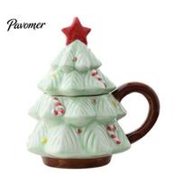 Kalėdinė kava su puodeliu ir žvaigždės formos dangteliu, 340 ml Šventinis puodelis karštam gėrimui, dovanai merginai, Kakavai ir pienui, Retro lenkta rankena, Mikrobangų krosnelėje tinkamas beige