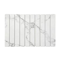 Hard Diatom Ooze Floor Mat Foldable Hydrophilic Pad Bathroom Mats Bathroom Entrance Non-Slip Mat Household Foot Mat Quick-Drying Mat 30X40Cm / Fold-White Marble a balta