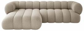 Kampinė sofa Cosmopolitan Design Koge Eden 4, tamsaus smėlio spalva, kairinė, 165 x 270 cm x 70 cm