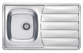Virtuvinė plautuvė Alveus Zoom 30 Sat, nerūdijantysis plienas, 86 cm x 50 cm x 16 cm, sidabro sp.