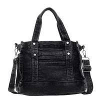 Handbag bag women's new fashion denim shoulder messenger women's bag commuter casual tote bag juoda