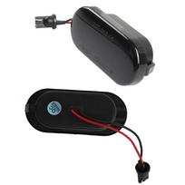 2pcs Dynamic LED Side Marker Turn Signal Light Blinker Light Replacement For VW Golf  Passat  Polo juoda