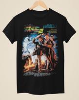 Back To The Future Part III - Movie Poster Inspired Unisex Black T-Shirt Unisex T-Shirt M gray
