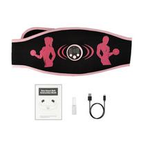Smart Waist Abdominal Muscle Trainer Toner Belt Home Fitness Massager for Effective Workout black