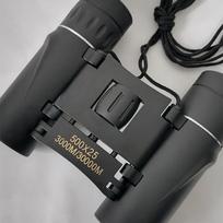 High Power HD Binoculars with Night Vision, Compact Mini for Outdoor, 8x21/25x40/500x Magnification Models tamsiai pilka spalva