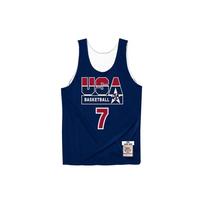 Mitchell & Ness x NBA Reversible Practice Team USA 1992 Jerseys 'Larry Bird 7' Men's ARPJGS18431-USANAVY92LBI M white
