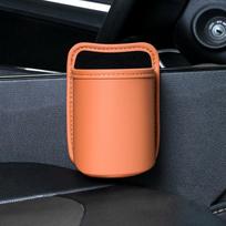 Car Door Cup Holder Storage Bag Universal Back Clip Design Drink Rack Organizer Box Waterproof Seat Back Storage Pocket orange