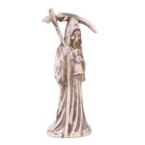 Halloween Scythe Night Light, Grim Reaper LED Desktop Decor, Warm Glow Ornament for Spooky Party Home balta