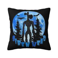 Animacinis Siaubo Creepypasta Siren Head Kvadratinė Pagalvės Užvalkalas Pagalvės Dangtelis Pagalvėlės Dekoras Komfortas Mesti Pagalvę Namams Miegamajam 50x50 cm 20x20 in