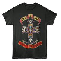 Guns N Roses Appetite For Destruction Album Cover Men's T Shirt Rock Merch L brown