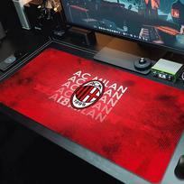 AC Milan Lace Solid Color Mouse Pad Large Gaming Table Cushion Non-slip Laptop Tablet Big Mousepad XXL Mat Mini PC Playmat With Lock edge_XIA 30cmx60cm(11.8x23.6inch) red