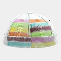 Spring And Summer Cotton Print Docker Cap Brimless Hat Skullies Beanie Hats Landlord Sailor Cap Men And Women 35 56-60cm wear beige