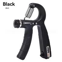 5-60kg Adjustable Hand Grip Strength Strengthener Trainer Full Set With Counter Wrist Forearm And Hand Exerciser For Muscle gray